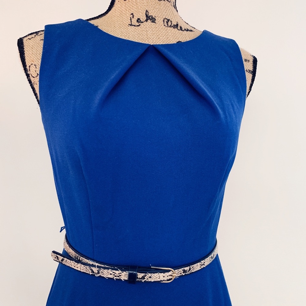 Blue Sheath Dress